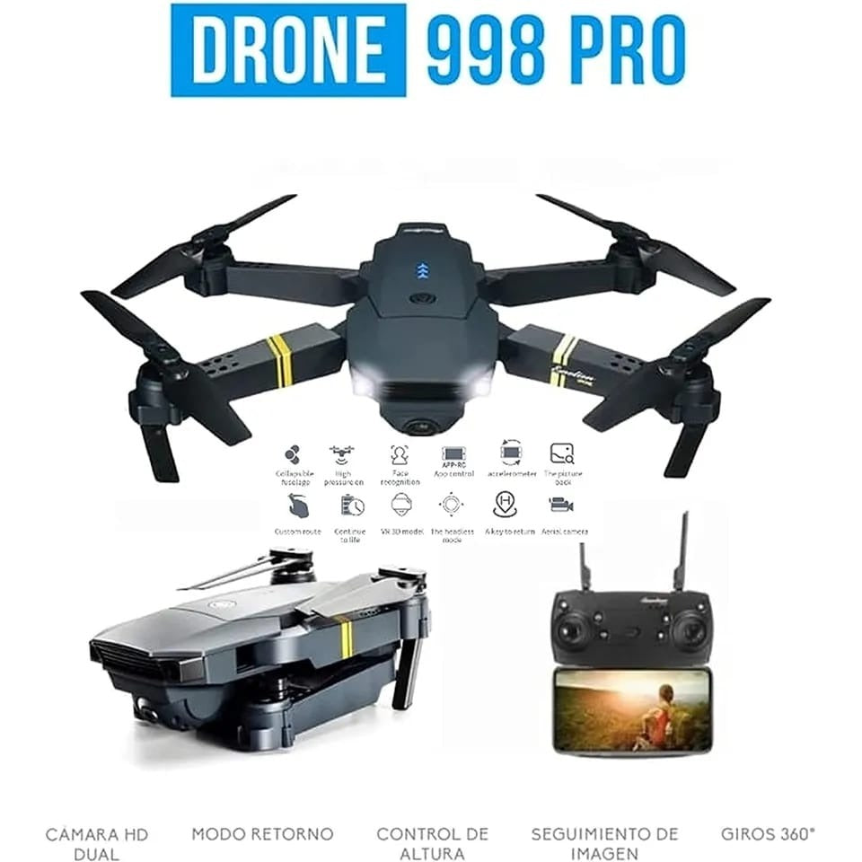 PRO 998 DRONE CON CÁMARA
